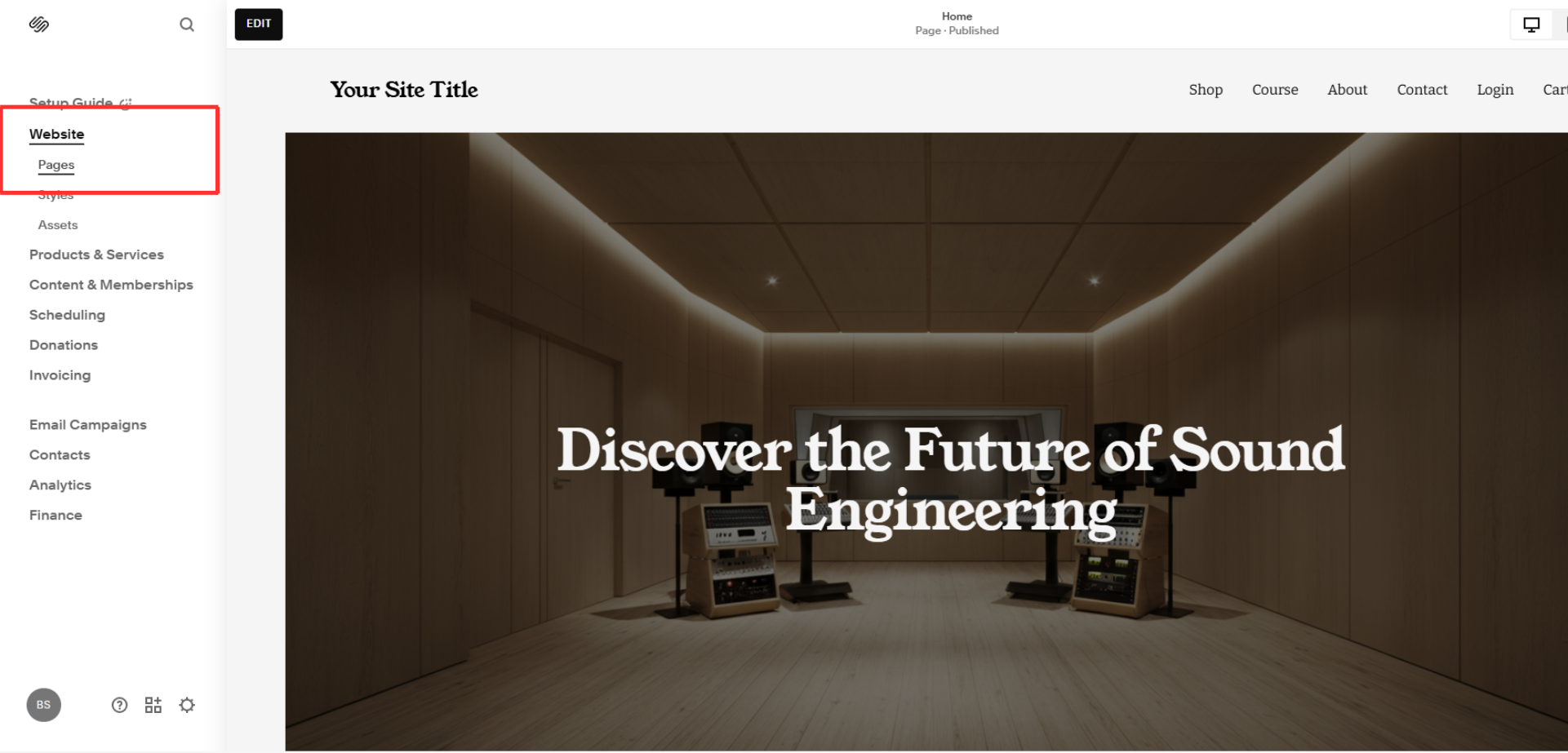 Squarespace-edit